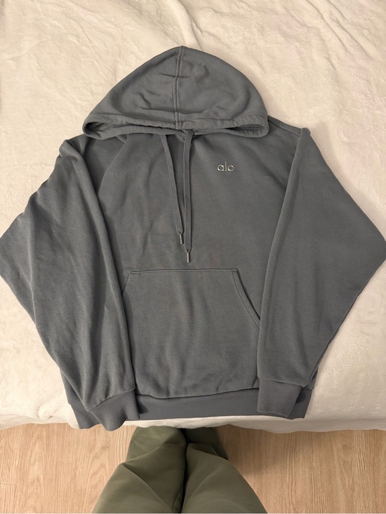 ALO Yoga Tops - ALO Yoga Charcoal Gray Pullover Hoodie | Size XS